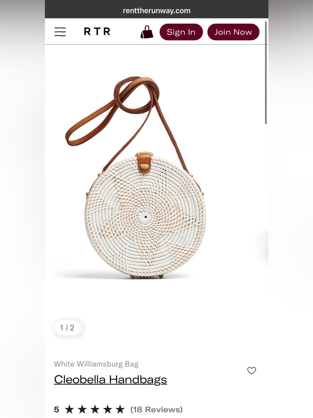 Cleobella Williamsburg woven crossbody bag
